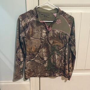 Realtree Kids Long Sleeve Camouflage Shirt - Brown and Green